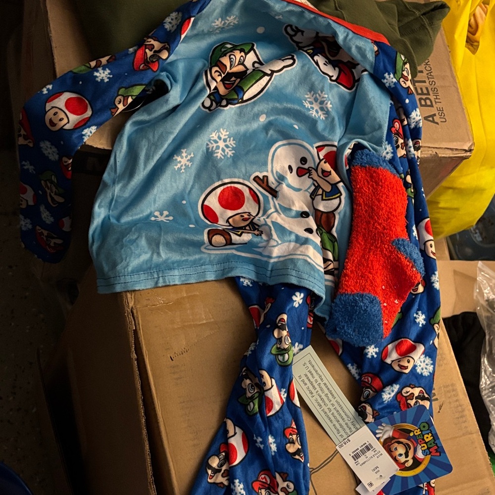 Nintendo Blue Kids Pajama Set